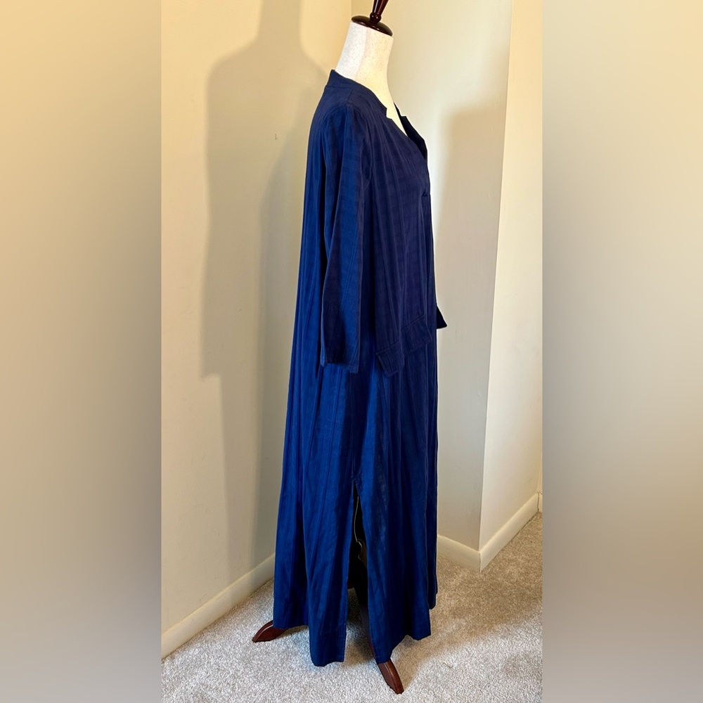 Navy Carolina Caftan SZ M EUC POMANDER PLACE - Picture 7 of 10